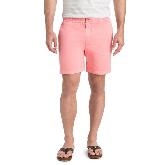 VINEYARD VINES Men's L Hot Pink Resort Beach Tropical Stretchy Jetty 7" Shorts - Picture 2 of 11